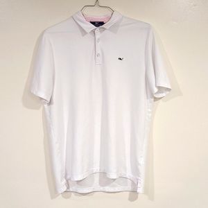 Mens Vineyard Vines Polo White Size Large